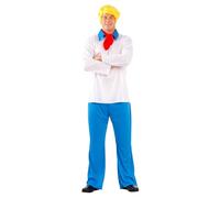 Funidelia Disfraz Oficial de Fred - Scooby Doo para hombre, Incluye camiseta, pantalón, bufanda y peluca - Traje para adultos para fiestas, Carnaval y Halloween - Talla única