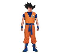 Funidelia Disfraz Oficial de Goku Dragon Ball para Hombre, Traje de Super Saiyan para Adulto Bola de Dragón, Disfraces de Carnaval, Halloween y Despedidas - Talla XXL