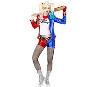 Funidelia Disfraz Oficial de Harley Quinn - Escuadrón Suicida para mujer, Talla XS, Superhéroes, DC Comics - Traje para adultos para fiestas, Carnaval y Halloween