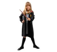 Funidelia Disfraz Oficial de Hermione Granger para Niña con capa y vestido, Túnica de Gryffindor Infantil Hogwarts, Disfraces de Carnaval, Halloween y Fiestas - Talla 10-12 años