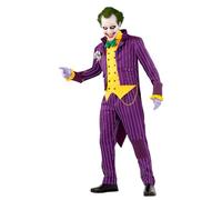 Funidelia Disfraz Oficial de Joker Arkham City para Hombre, Traje de Guasón para adulto, Disfraces de Halloween y Carnaval - Talla XL