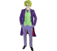 Funidelia Disfraz Oficial de Joker El Caballero Oscuro - Diamond Edition para hombre, pantalón, camisa, corbata, Superhéroes, DC Comics Traje para adultos para fiestas, Carnaval y Halloween - Talla M