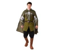 Funidelia Disfraz Oficial de Legolas - El Señor de los Anillos para hombre, Capa, camiseta, cinturón, pantalón y cubrebotas - Traje para adultos para fiestas, Carnaval y Halloween - Talla XL