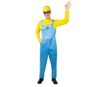 Funidelia Disfraz Oficial de Minions Dave para adultos, Incluye mono, gorro y gafas - Traje para adultos para fiestas, Carnaval y Halloween - Talla XS