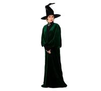Funidelia Disfraz Oficial de Profesora McGonagall Harry Potter para Mujer con vestido, túnica y sombrero, Traje de Hogwarts para Adulto, Disfraces de Carnaval, Halloween y Fiestas - Talla M - L