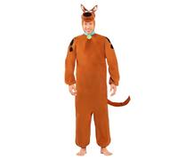 Funidelia Disfraz Oficial de Scooby Doo para hombre y mujer, Mono completo con cabeza de peluche, Talla XXL - Traje para adultos para fiestas, Carnaval y Halloween