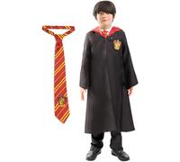Funidelia disfraz Oficial Harry Potter con corbata - Gryffindor para niño y niña, Talla 10-12 años, Incluye:capa con capucha y corbata, Magos - Traje para niños para fiestas, Carnaval y Halloween