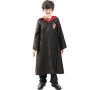 Funidelia Disfraz Oficial Harry Potter - Gryffindor para niños, Incluye capa con capucha con logo - Traje para niños para fiestas, Carnaval y Halloween - Talla 5-6 años