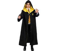 Funidelia Disfraz Oficial Hufflepuff Harry Potter para hombre y mujer, Incluye: Túnica con parche impreso, Talla S - Traje para adultos para fiestas, Carnaval y Halloween
