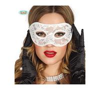 Funidelia Guirca Antifaz Blanco de Encaje Sexy