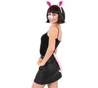 Funidelia | Kit accesorios de cerdo para hombre y mujer Animales - Disfraz para adultos y divertidos accesorios para Fiestas, Carnaval y Halloween - Rosa