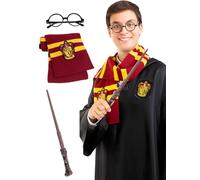 Funidelia | Kit Accesorios de Harry Potter para Hombre Películas & Series, Magos, Gryffindor, Hogwarts - Accesorios para Adultos, Accesorio para Disfraz - Marrón