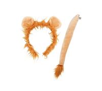 Funidelia | Kit accesorios de león para hombre y mujer Animales, Desierto - Disfraz para adultos y divertidos accesorios para Fiestas, Carnaval y Halloween - Marrón