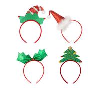 Funidelia | Kit diademas de navidad para hombre y mujer Elfo navideño, Navidad, Duende navideño - Accesorios para adultos, accesorio para disfraz - Rojo