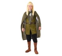 Funidelia Kit Disfraz de Legolas con peluca - El Señor de los Anillos para hombre Oficial - Incluye capa, camiseta, cinturón, pantalón, cubrebotas y peluca, Talla L - Traje Carnaval y Halloween