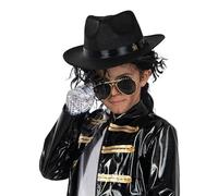 Funidelia | Kit disfraz de Michael Jackson para niño Música Pop, Grupos Musicales, Cantantes, Años 80 - Accesorios para niños, accesorio para disfraz - Negro