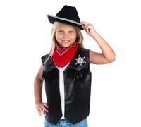 Funidelia | Kit Disfraz de Vaquero para niño Vaqueros, Indios, Western - Accesorios para niños, Accesorio para Disfraz - Marrón