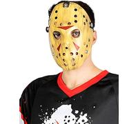 Funidelia Máscara Oficial de Jason Viernes 13 para Hombre y Mujer, Complementos de Terror Miedo para Adulto, Accesorios de Carnaval, Halloween y Fiestas