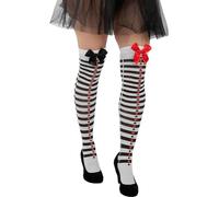 Funidelia | Medias de Arlequín para mujer Payaso, Circo - Accesorios para adultos, accesorio para disfraz - Blanco