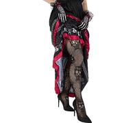 Funidelia | Medias de Catrina rejilla para mujer Calavera mexicana, Halloween, Día de los muertos, Terror - Accesorios para adultos, accesorio para disfraz - Negro