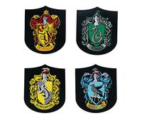 Funidelia | Pack 4 parches, cuatro casas de Harry Potter, hombre y mujer El mejor merchandising para regalar a verdaderos fans en Navidad, cumpleaños o cualquier celebración - Marrón