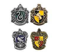 Funidelia | Pack 4 pines, cuatro casas de Harry Potter, hombre y mujer Accesorios para adultos, accesorio para disfraz - Marrón
