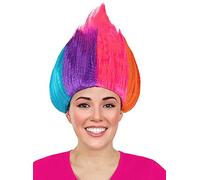 Funidelia | Peluca arcoíris Trolls para Hombre y Mujer ▶ Trolls, Películas & Series - Accesorios para Adultos, Accesorio para Disfraz