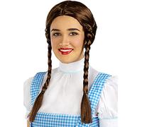 Funidelia | Peluca con trenzas castaña para mujer Dorothy, Wizard of Oz - Accesorios para adultos, accesorio para disfraz - Marrón