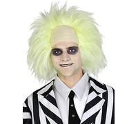 Funidelia | Peluca de Beetlejuice para hombre y mujer Tim Burton, Terror - Accesorios para adultos, accesorio para disfraz - Amarillo