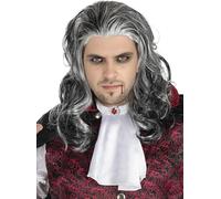 Funidelia | Peluca de Halloween para hombre Halloween, Terror, Dracula, Vampire - Accesorios para adultos, accesorio para disfraz - Negro