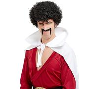 Funidelia | Peluca de Mr Satán Dragon Ball para hombre Bola de Dragón, Manga, Saiyan - Accesorios para adultos, accesorio para disfraz - Negro