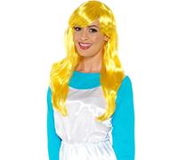 Funidelia | Peluca de Pitufina para mujer The Smurfs, Dibujos Animados, Los Pitufos, Enanito - Accesorios para adultos, accesorio para disfraz - Amarillo