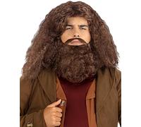 Funidelia Peluca Oficial de Hagrid con barba para hombre. Accesorios de disfraces para adultos