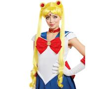 Funidelia Peluca Oficial de Luna Sailor Moon para mujer, Accesorios de disfraces para adultos