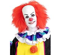 Funidelia | Peluca Pennywise - IT para hombre y mujer Pennywise, Películas de miedo, Payaso asesino, Terror - Accesorios para adultos, accesorio para disfraz - Rojo