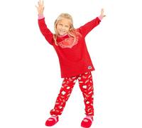 Funidelia | Pijama Buhíta - PJ Masks para niña Dibujos Animados - Accesorios & Merchandising - Regalos Originales para Navidad, cumpleaños y Otras Celebraciones - Talla 2-3 años - Rojo