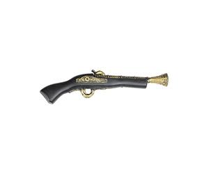 Funidelia | Pistola de Pirata para Hombre y Mujer Corsario, Bucanero - Color: Marrón, Accesorio para Disfraz - Divertidos Disfraces y complementos para Carnaval y Halloween