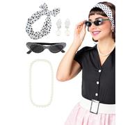 Funidelia Set de accesorios de los Años 50 para mujer. Accesorios de disfraces para adultos