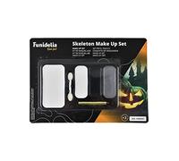 Funidelia | Set maquillaje de esqueleto para hombre y mujer Esqueleto, Calavera, Muerte, Terror - Accesorios para adultos, accesorio para disfraz