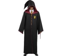 Funidelia | Túnica Réplica Harry Potter Gryffindor para hombre y mujer Hogwarts, Magos, Películas & Series - Disfraces para adultos, accesorios para Fiestas, Carnaval y Halloween - Talla S - Negro