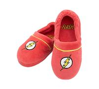Funidelia | Zapatillas de casa Flash para niño Superhéroes, DC Comics - Accesorios & merchandising - Regalos originales para Navidad, cumpleaños y otras celebraciones - Talla 28-30 - Rojo