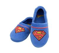 Funidelia | Zapatillas de casa Superman para niño Superhéroes, DC Comics - Accesorios & merchandising - Regalos originales para Navidad, cumpleaños y otras celebraciones - Talla 34-36 - Azul