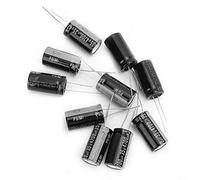 Funien 10 Condensadores Electrolíticos de Aluminio Negros de 35 V 4700 μF para Sintonización, Filtrado, Acoplamiento, Derivación, Conversión de Energía y Retardo con Envasado Al Vacío