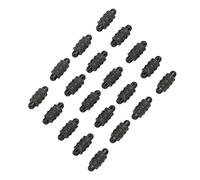 Funien 20 Conectores para Método de Pesca de Carpa con Rosca Exterior, Hechos de Material Plástico de, Apto para Todos los Sedal de Pesca, Junta Delgada Fácil de Bucle a Bucle,