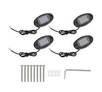 Funien 36 Luces LED para Automóvil, Luces de Chasis IP68 a Prueba de Lluvia para Automóviles, Camiones, SUV, Vehículos Todo Terreno, UTV, Barcos, Motocicletas, Base PCB Alum (Luz Blanca)