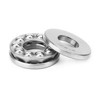 Funien 51201 Piezas de Hardware de Funcionamiento Suave Resistentes a la Corrosión del Rodamiento Empuje Bolas Axiales 5 Piezas