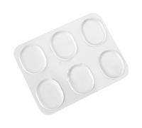 Funien 6 Amortiguadores de Tambor, Silenciador de Silicona Ovalado Suave Transparente para Control Tono Platillos Cabeza Tambor con Almohadilla Amortiguadora