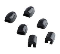 Funien 6 Elevadores de Llaves para Saxofón, Almohadillas para Pulgar de Saxofón con Acolchado Cómodo de Silicona para Almohadillas para Dedos de Saxofón con Acabado Fino, Fácil (Negra)