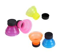 Funien 6 Tapas Reutilizables para Botellas de Latas, Viajes sin Derrames, Identifica Tus Latas Fácilmente con Variedad de Colores, No Más Bebidas Planas, Mantiene Alejados a los