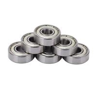Funien 608 Rodamientos para Patines de Ruedas Acero Al Carbono Liso de Baja Fricción para Patines en Línea 8PCS